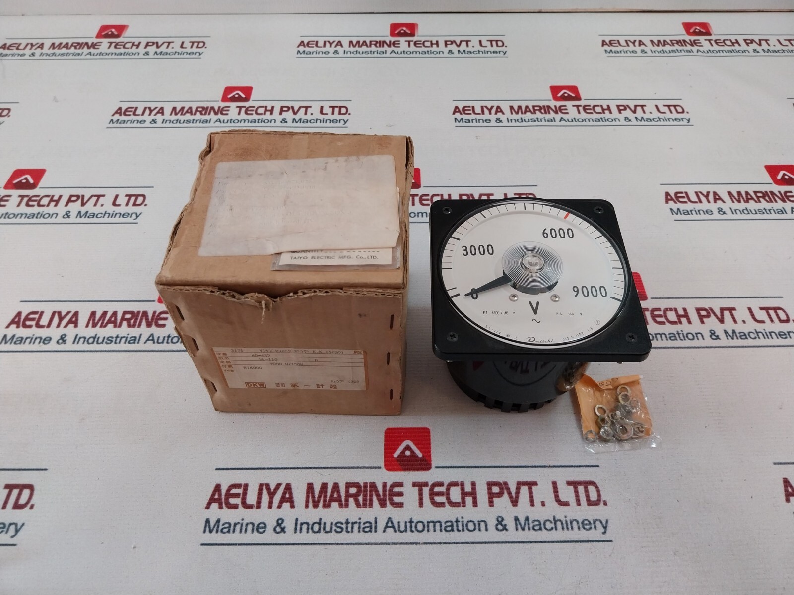 Daiichi SL-110 AC Voltmeter 0- 9000 V~ PT 6600 110V