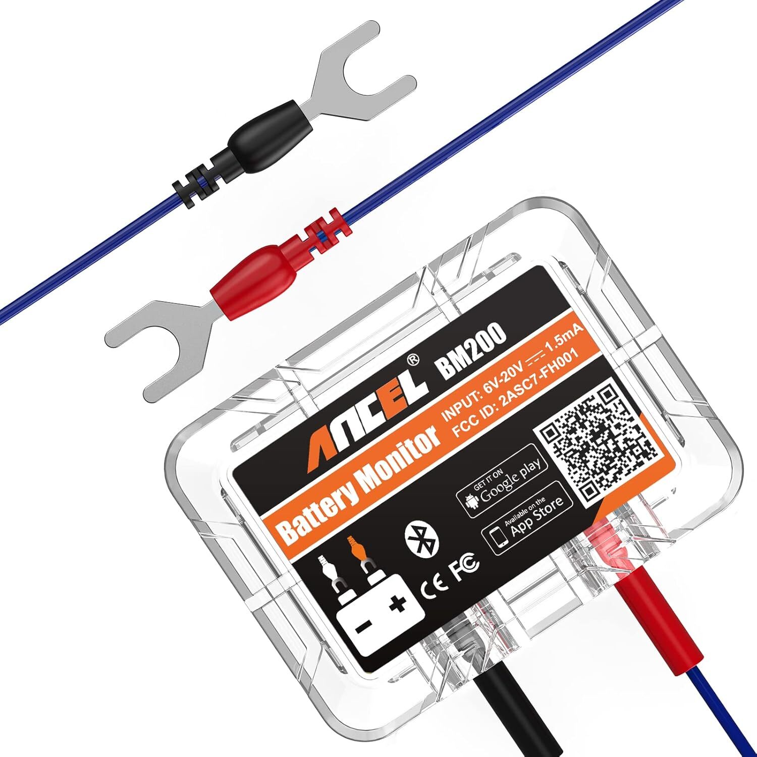 ANCEL BM200 Car Battery Tester 12V Automotive Battery Monitor Analyzer Bluetooth