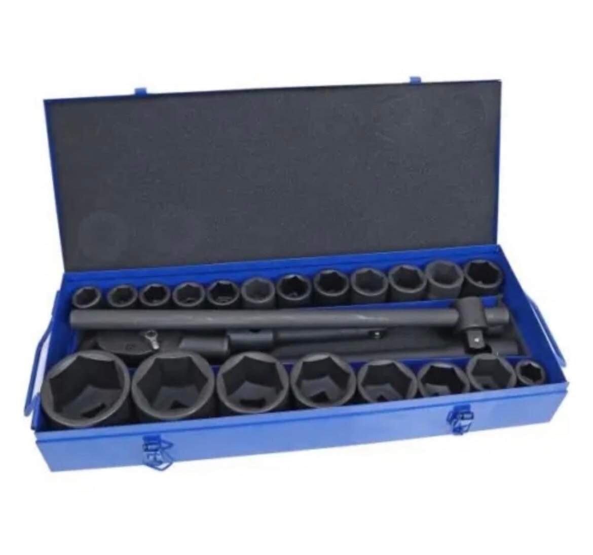 US PRO 3/4" & 1" Drive IMPACT SOCKETS & Ratchet Set 21mm - 65mm HGV HEAVY DUTY