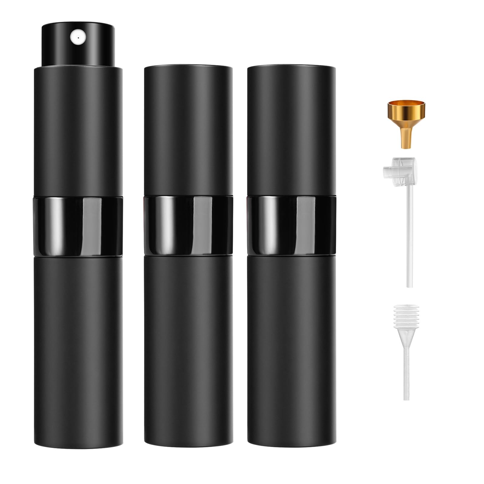 Perfume Travel Refillable Atomizer 8ML (3PCS) - Empty Cologne Spray Bottle,