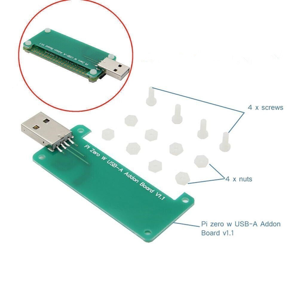 Addon Board USB-A Connector Transmitter for Raspberry Pi Zero Raspberry Pi Zero