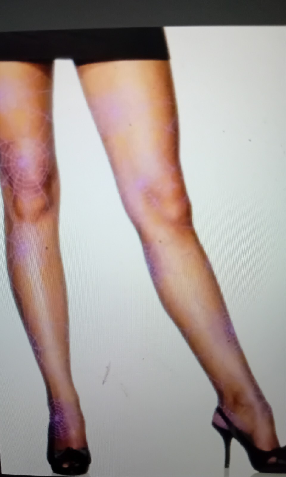 Purple Halloween Spiderweb Tights