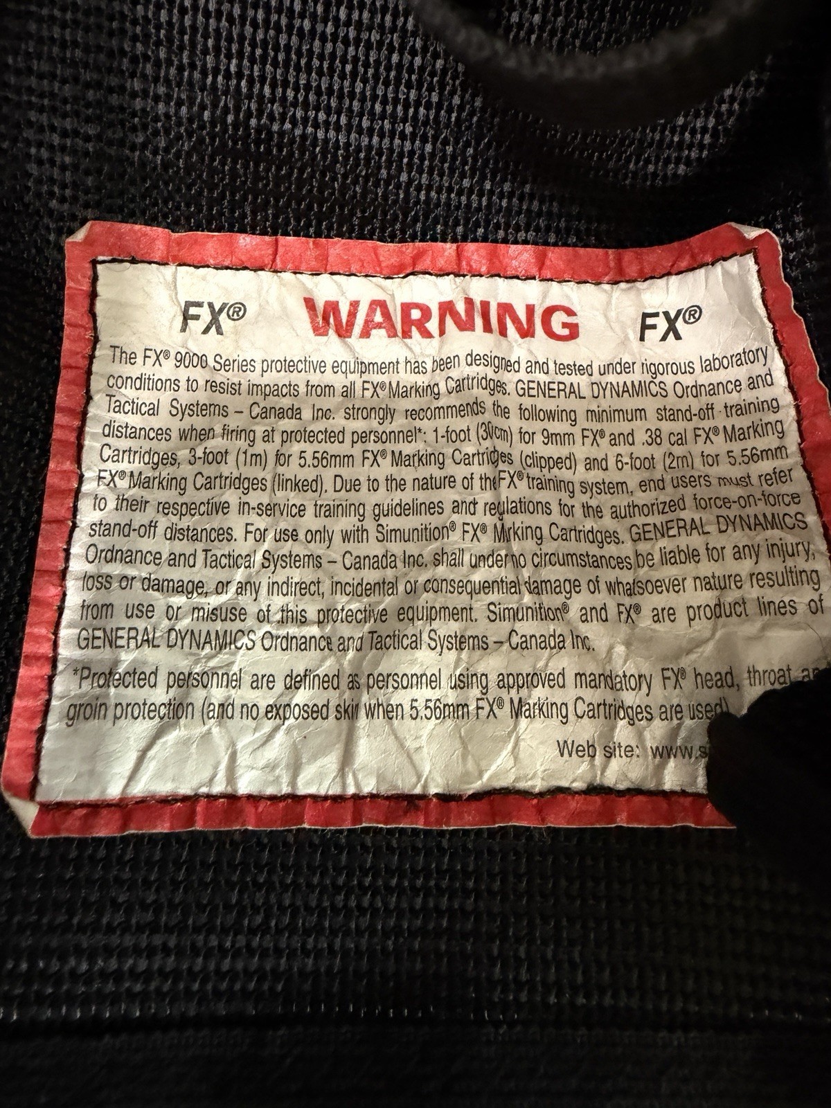 FX Simunition 9000 Paintball Helmet With Neck Pad Protector