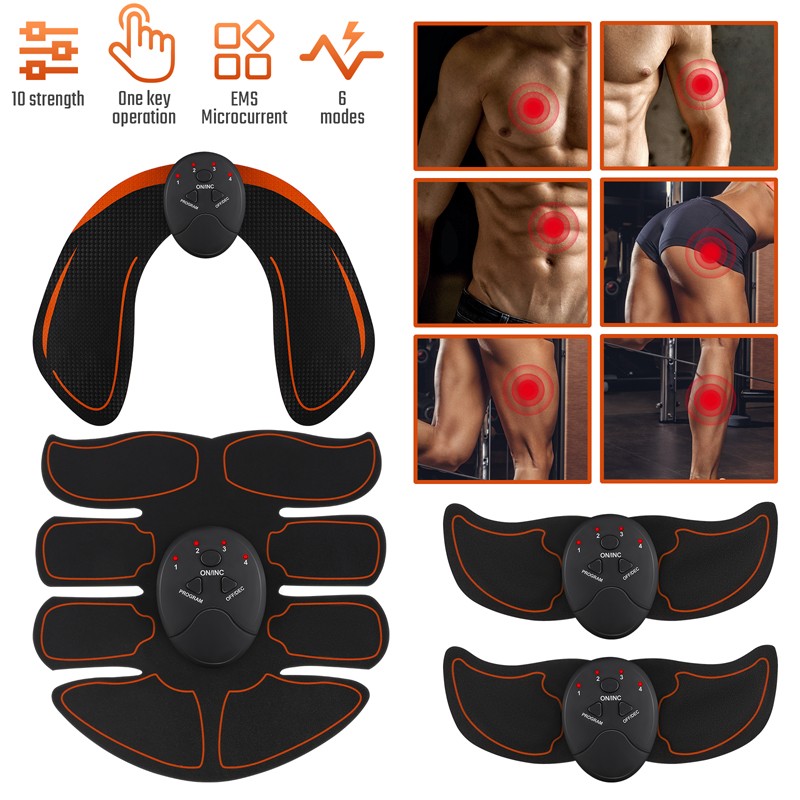 Muscle Stimulator EMS Ab Trainer Tens Unit Stimulater Abs Arm Legs Hips Massager