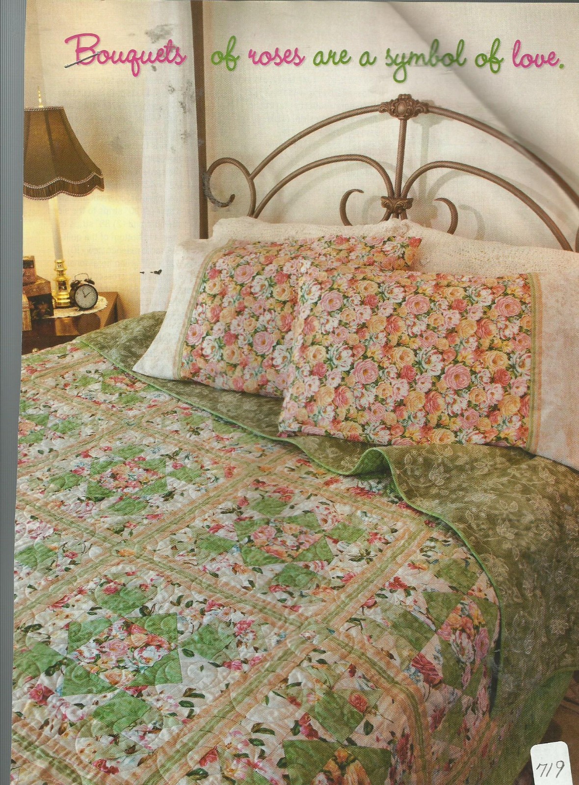C0589 DELICATE ROMANCE QUILT  PATTERN/INSTRUCTIONS
