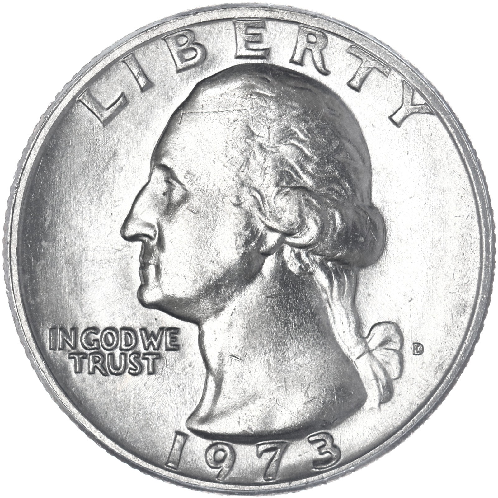 1973 D Washington Quarter BU US Coin See Pics T200