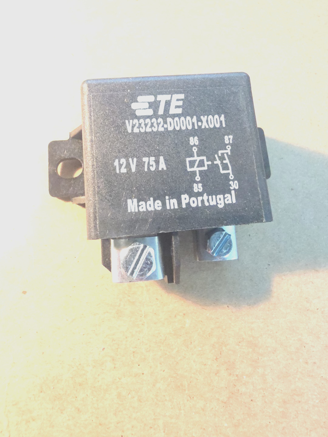 REAL TE V23232-D0001-X001 NEW STARTER RELAY 75A 12V REPLACEMENT BOSCH 0332002168