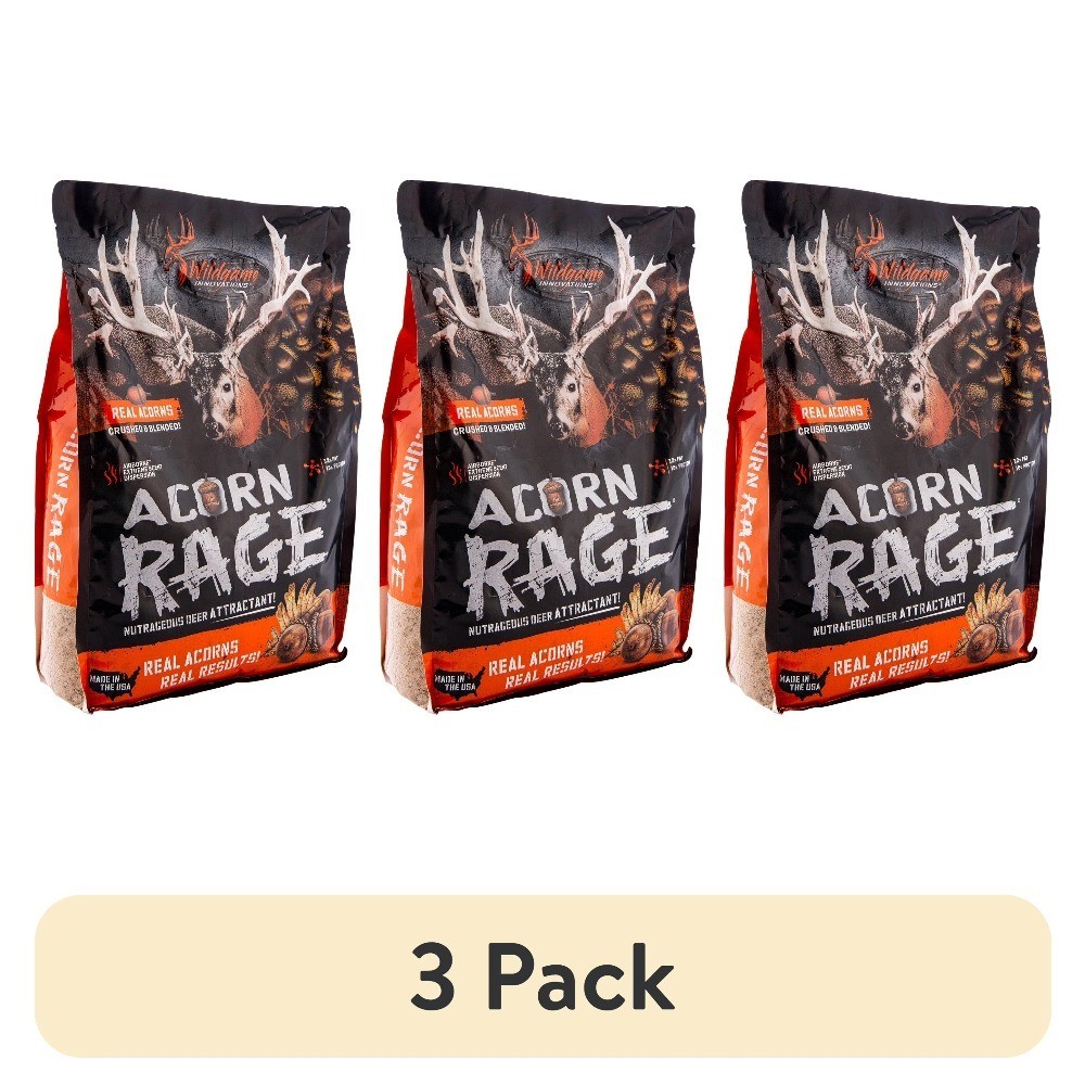 3-Pack Acorn Rage 5lb Deer Attractant Powerful Year-Round Long-Lasting Hunting
