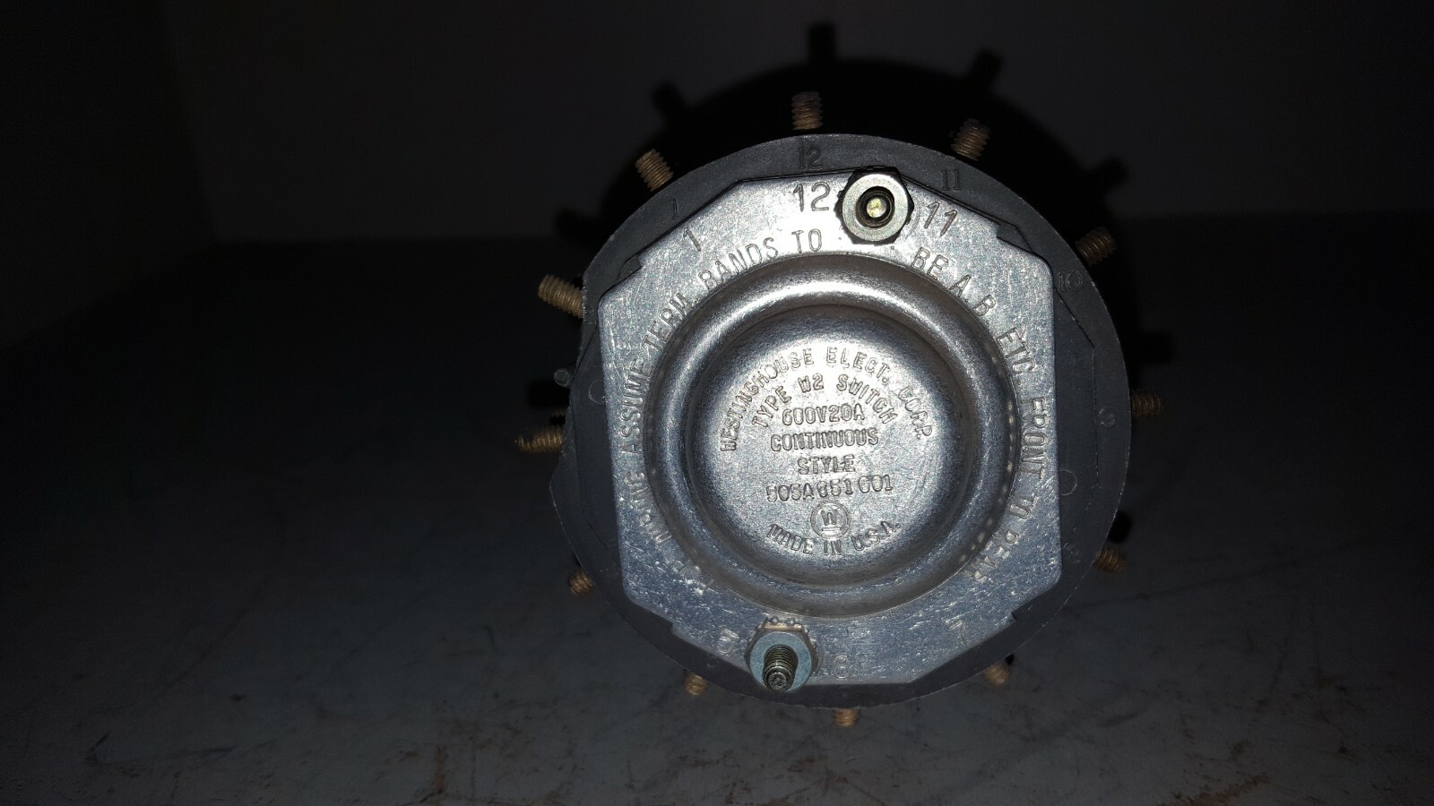 Westinghouse Rotary Switch, Type W2, 600V, 505A651G01