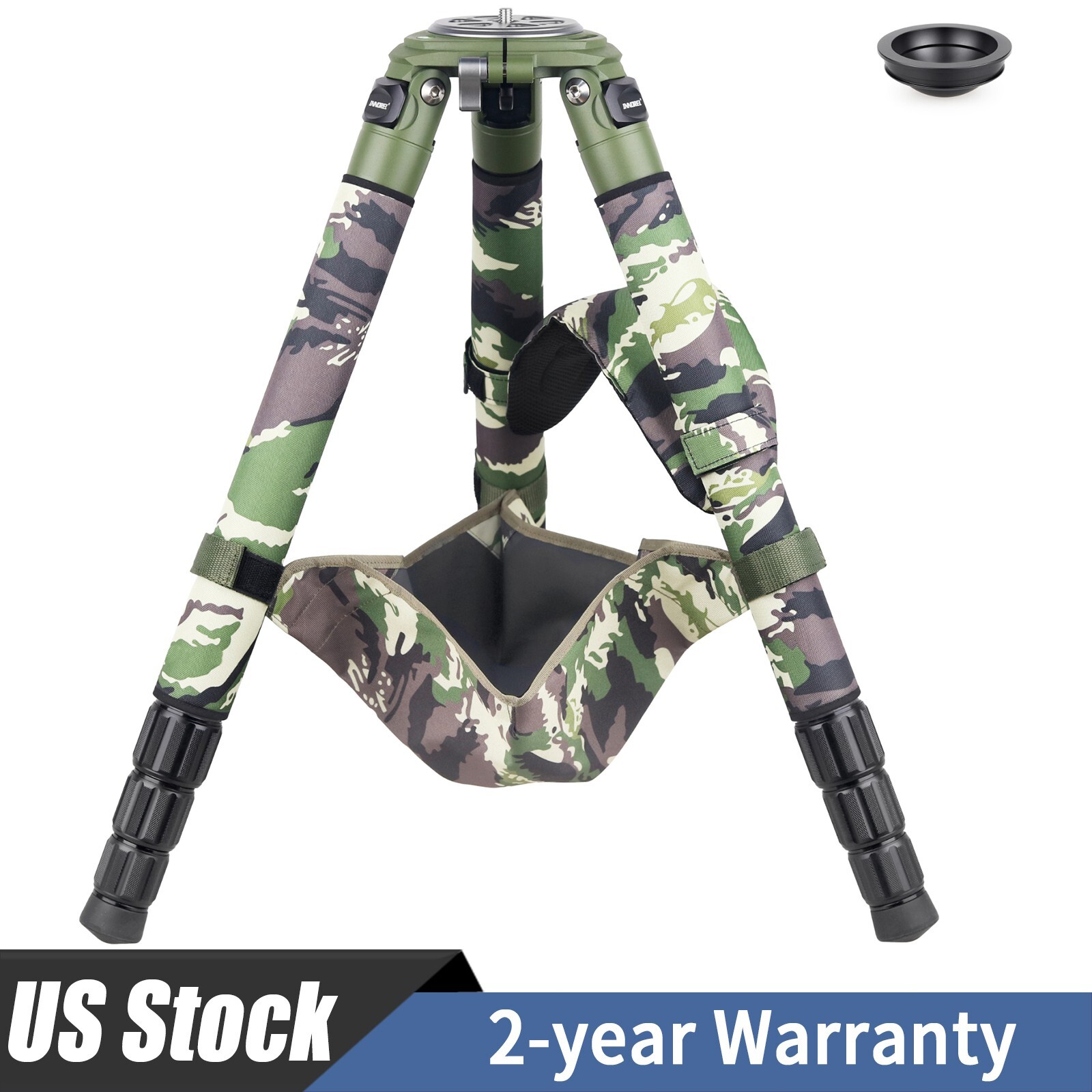 INNOREL RT90CG Carbon Fiber Tripod 40mm Tube Pro Heavy Duty Camera Bowl Tripods