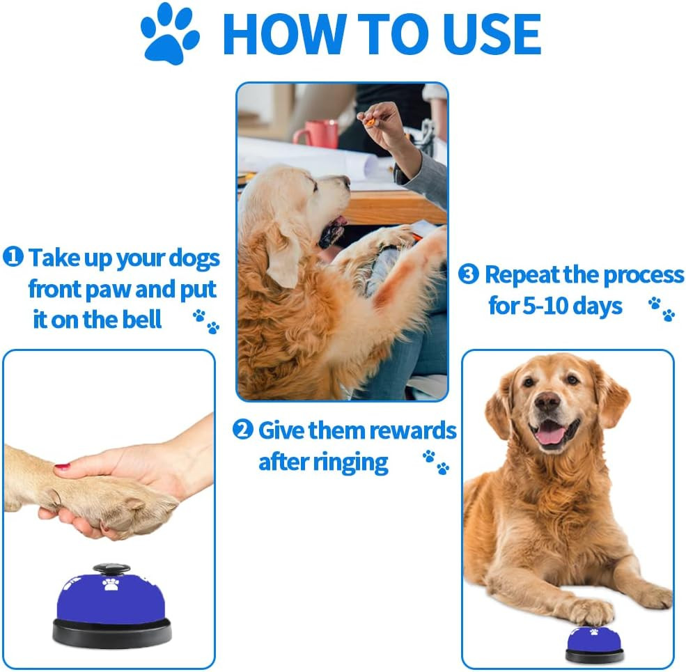 2 Pack Dog Doorbells, Pet Training Bells for Go Outside Potty Training and Co...