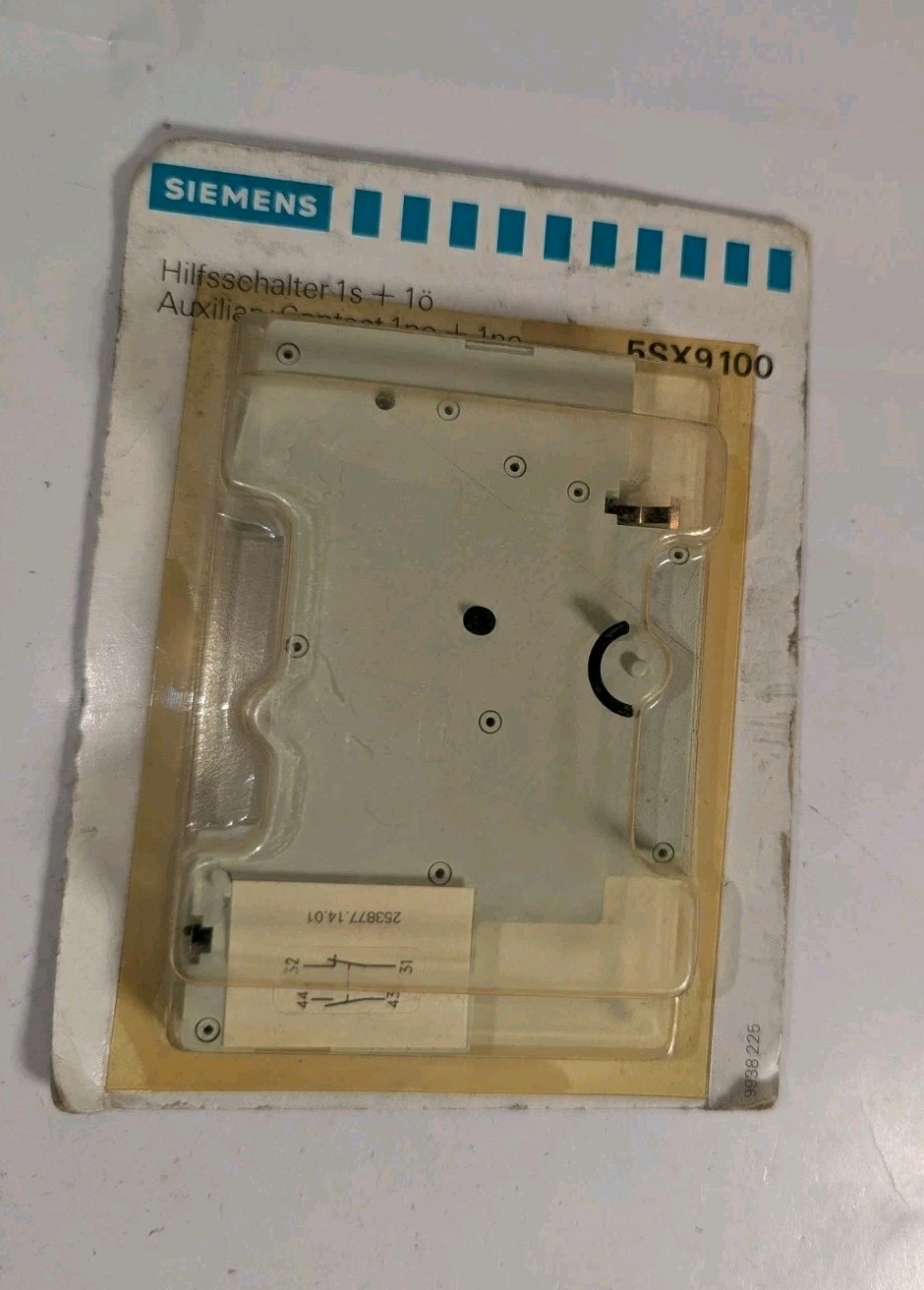 NEW GENUINE SIEMENS 5SX9100 AUXILIARY CONTACT 1NO + 1NC, NIP