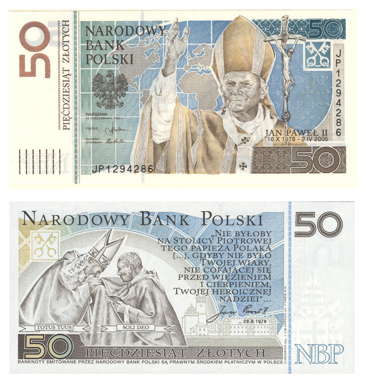Poland 50 Zlotych 2006, P178 Commemorative Unc W/Folder, Banknote