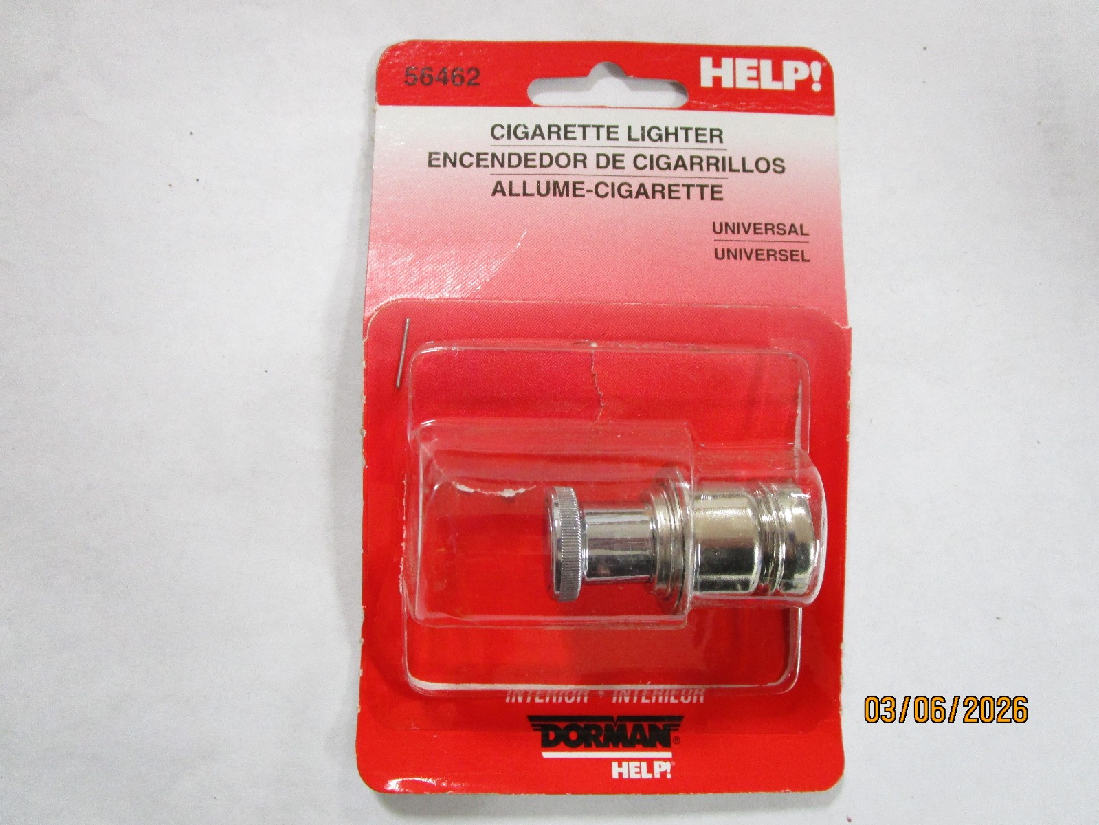 Cigarette Lighter Dorman 56462 (package rough)