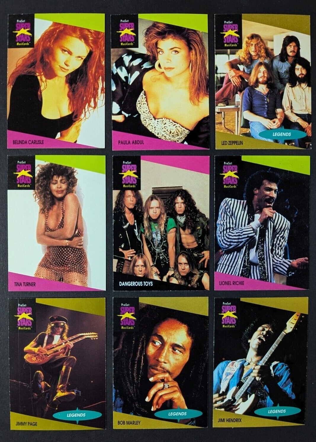 1991 Pro Set SuperStars MusiCards Trading Cards -- You Pick to Complete Your Set