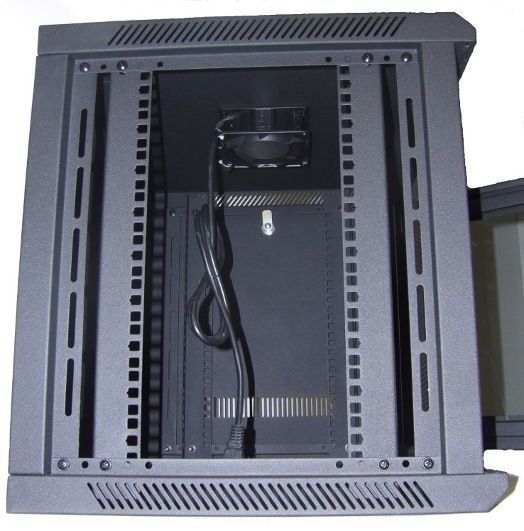 6U Wall Mount IT Server Network Cabinet Data Rack Locking Glass Door 24" Deep