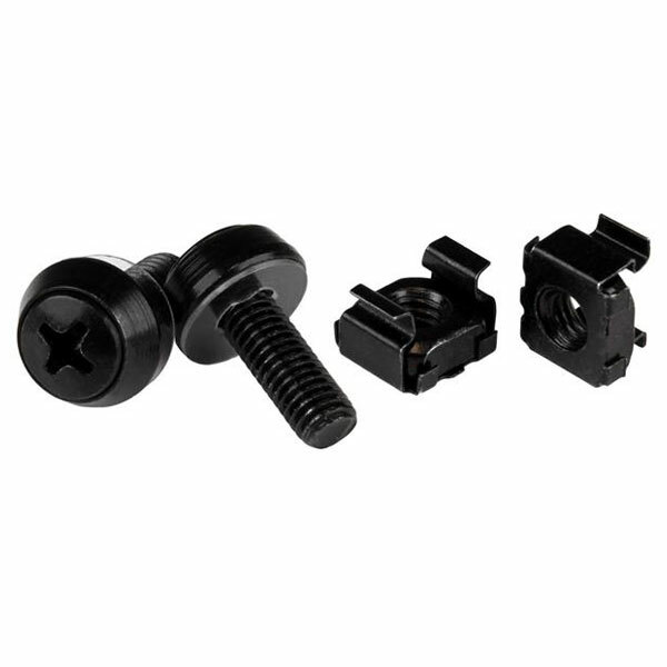 StarTech.com CABSCREWM62B M6 X 12mm - Cage Screws And Nuts - 100