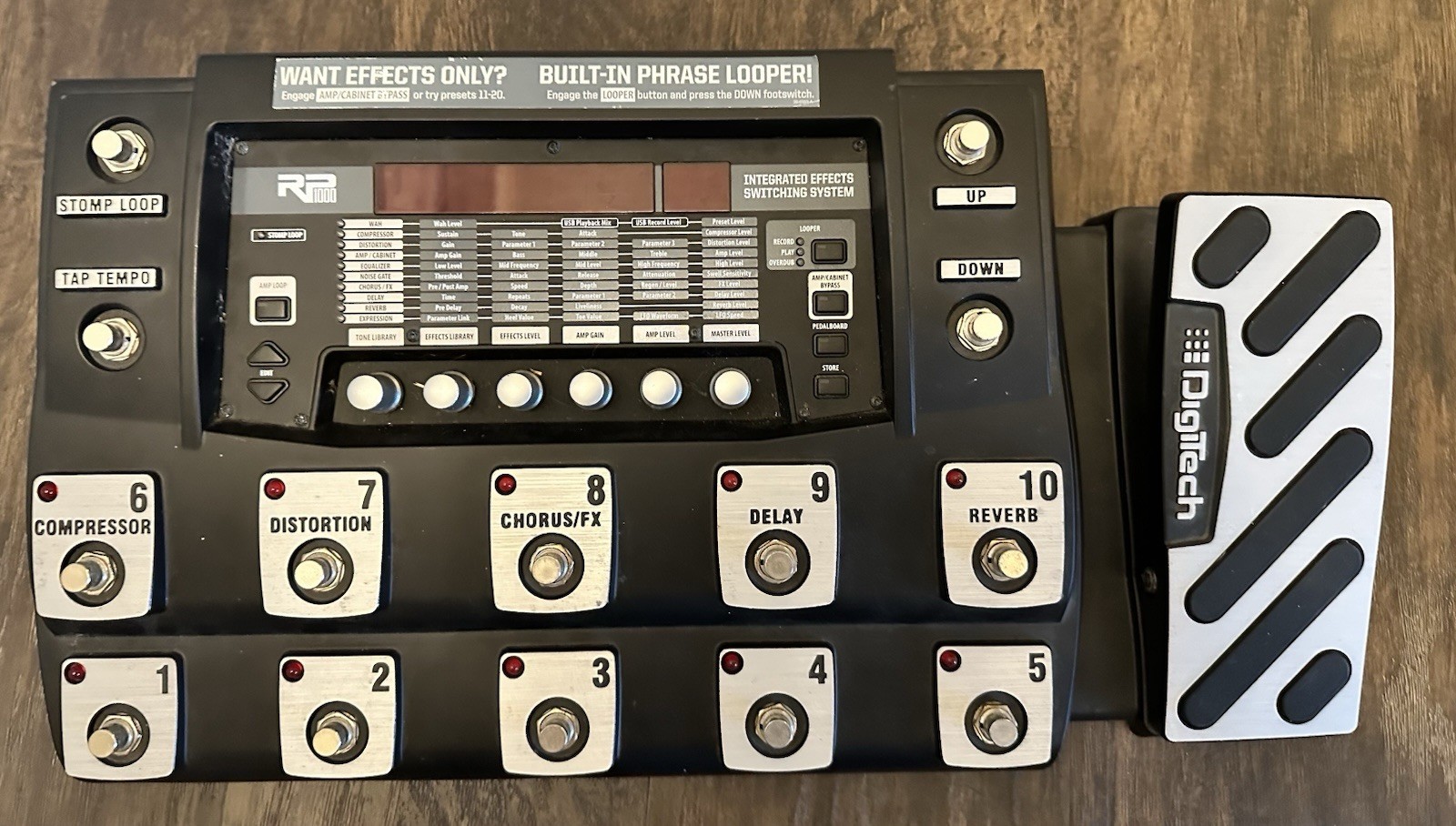 DigiTech RP1000 Multi-Effects Switching System Pedal Guitar Processor Looper