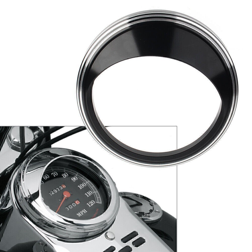 5" Speedometer Gauge Bezel Cover Trim Ring Visor For Harley Road Glide Custom