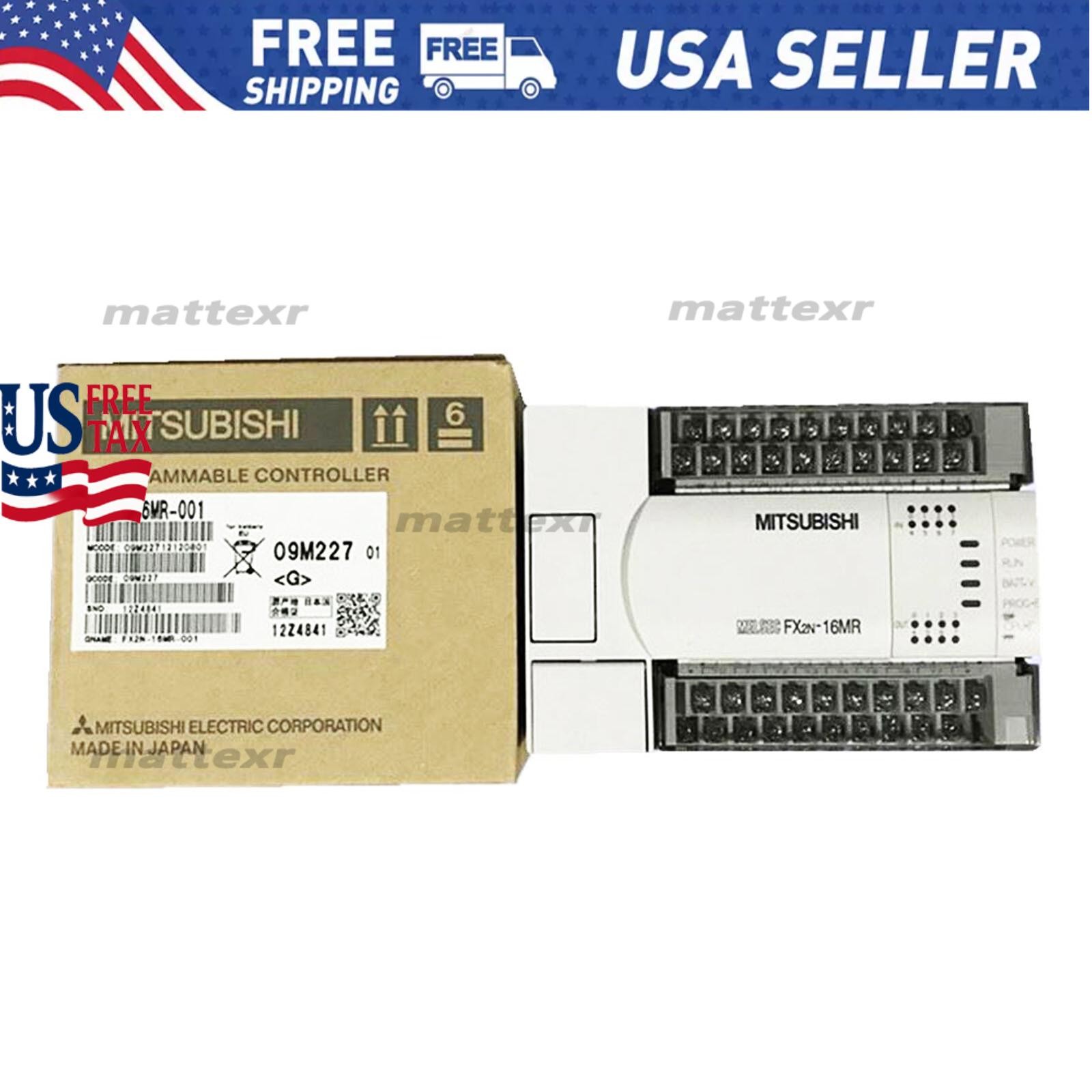 MITSUBISHI FX2N-16MR-001 FX2N16MR001 PLC Programmable Controller US Free TAX