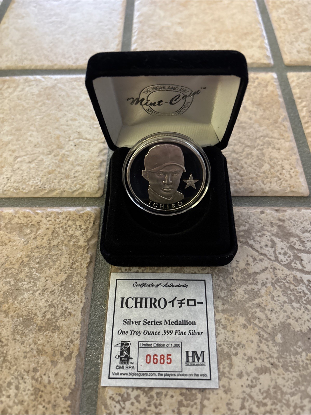Ichiro Suzuki - Limited Edition Coin 1 Troy Oz.999 Fine Silver - #685 of 1000