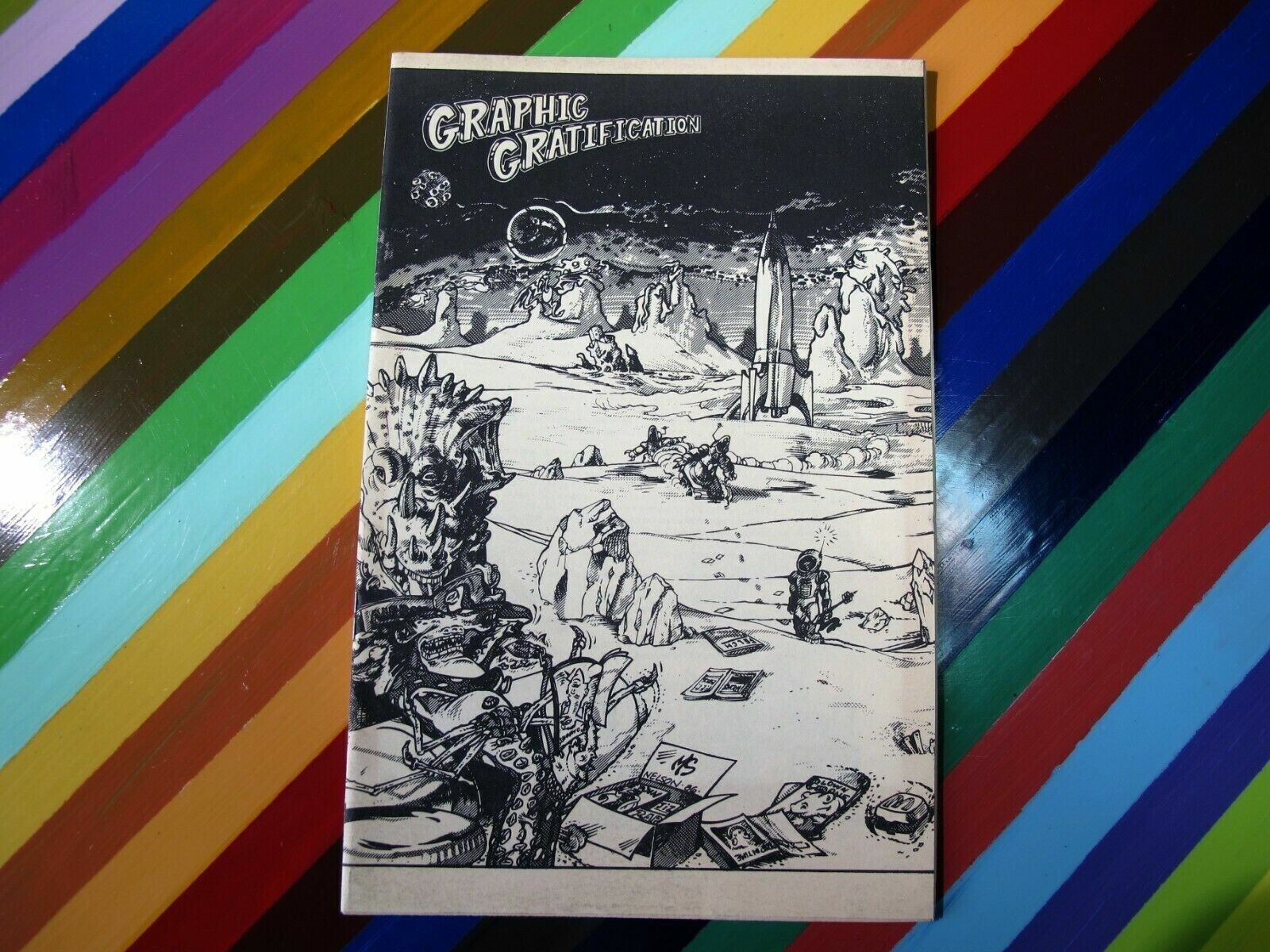 vtg underground comic Graphic Gratification #16 1988 zine comic catalog