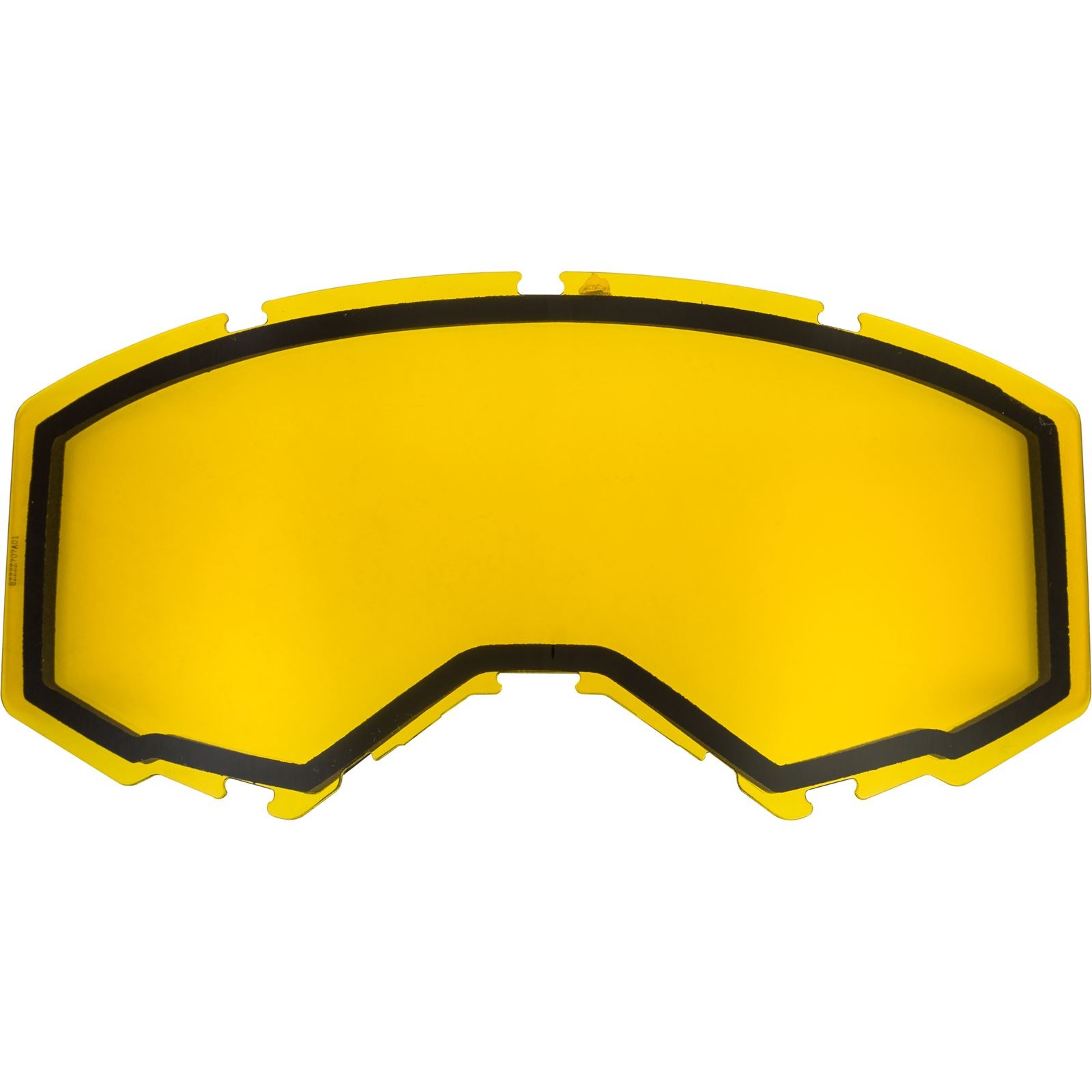 FLY Racing Dual Lens With Out Vents Adult Yellow FLB-012