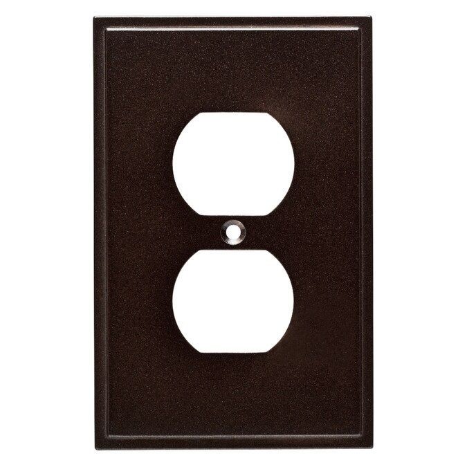 (5 Pack) Single Duplex Wall Plate - Cocoa Bronze