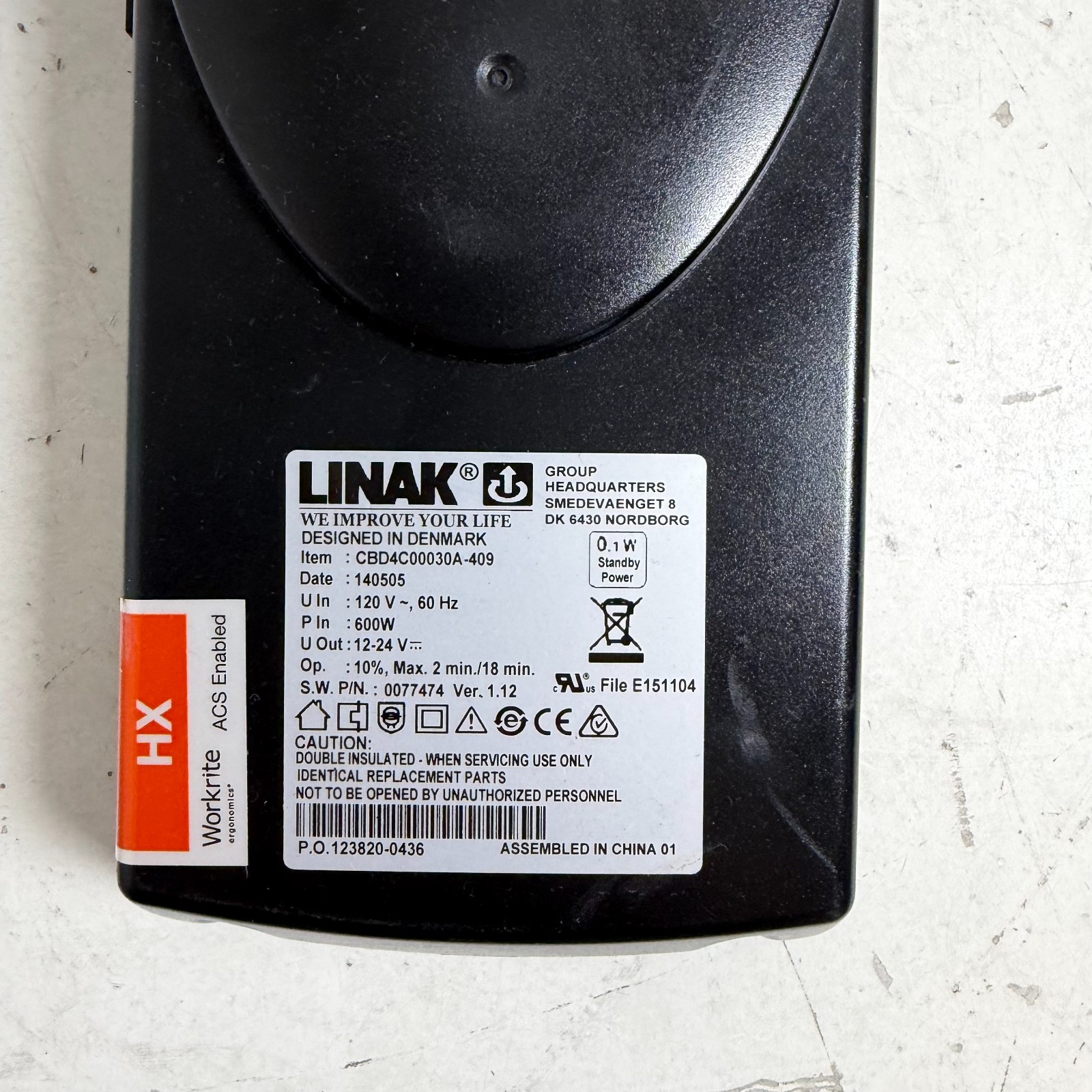 LINAK CBD4C00030A-409 LINEAR ACTUATOR CONTROL BOX