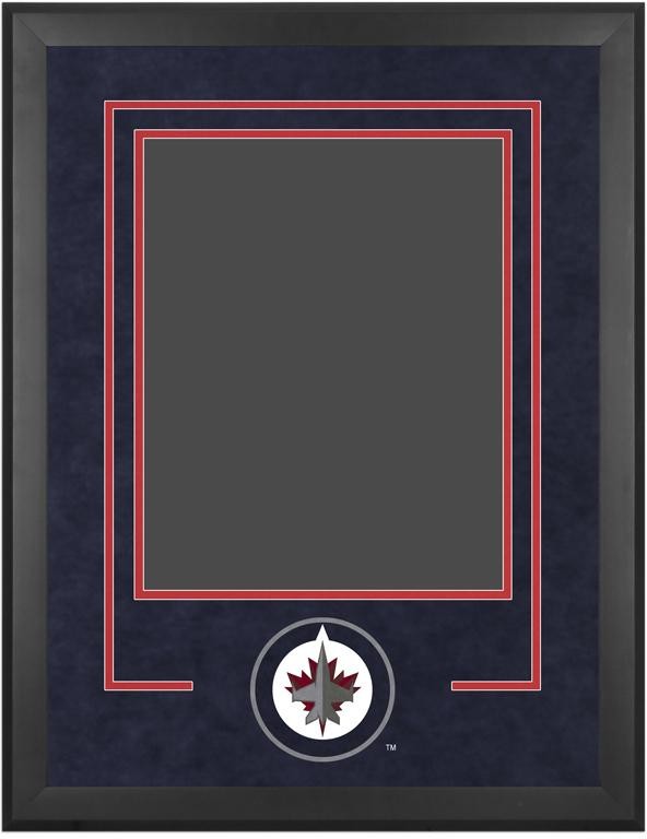 Winnipeg Jets 16x20 Vertical Deluxe Suede Setup Frame w/Team Logo