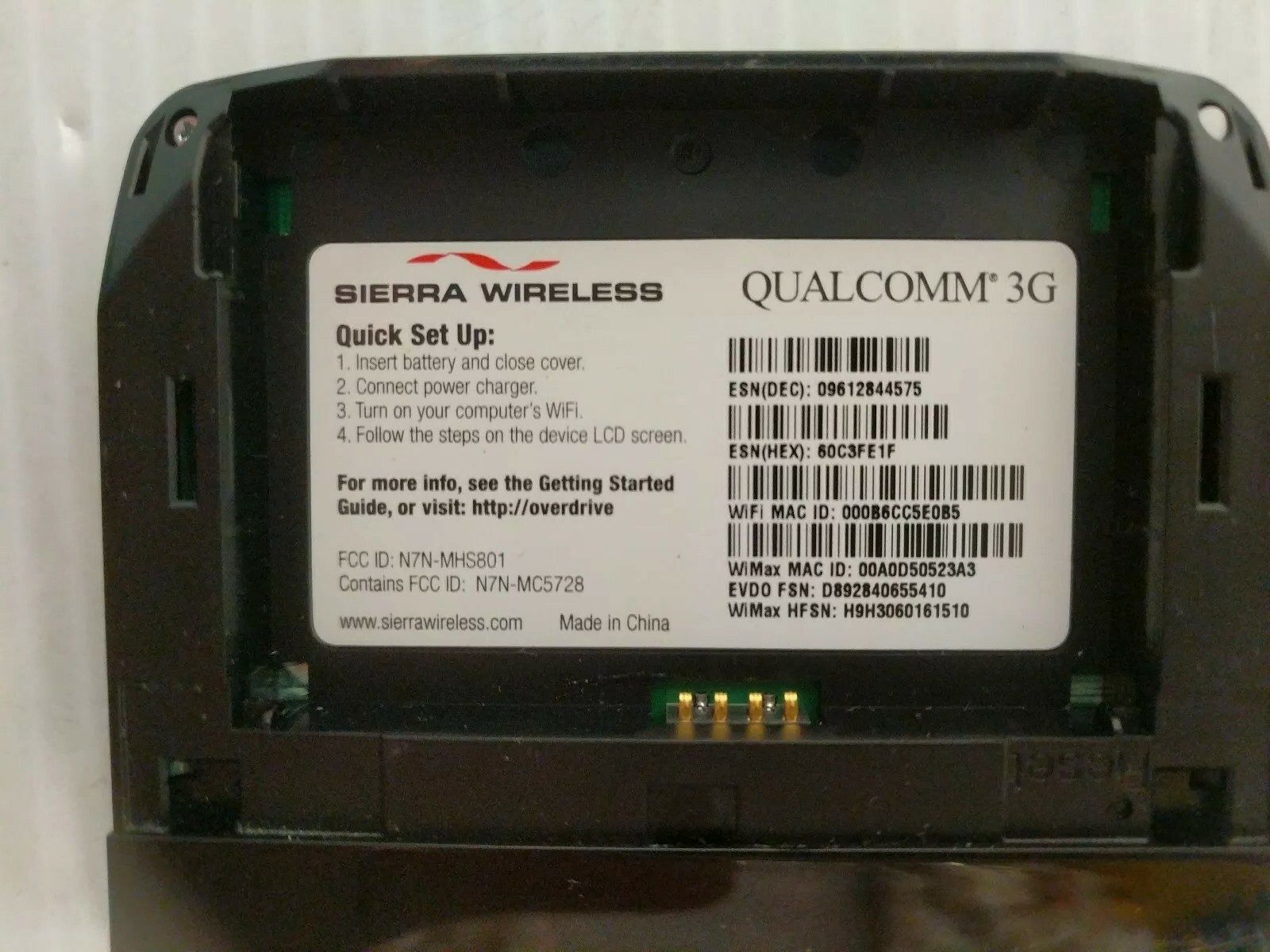 Sprint Overdrive Sierra Wireless 3G/4G