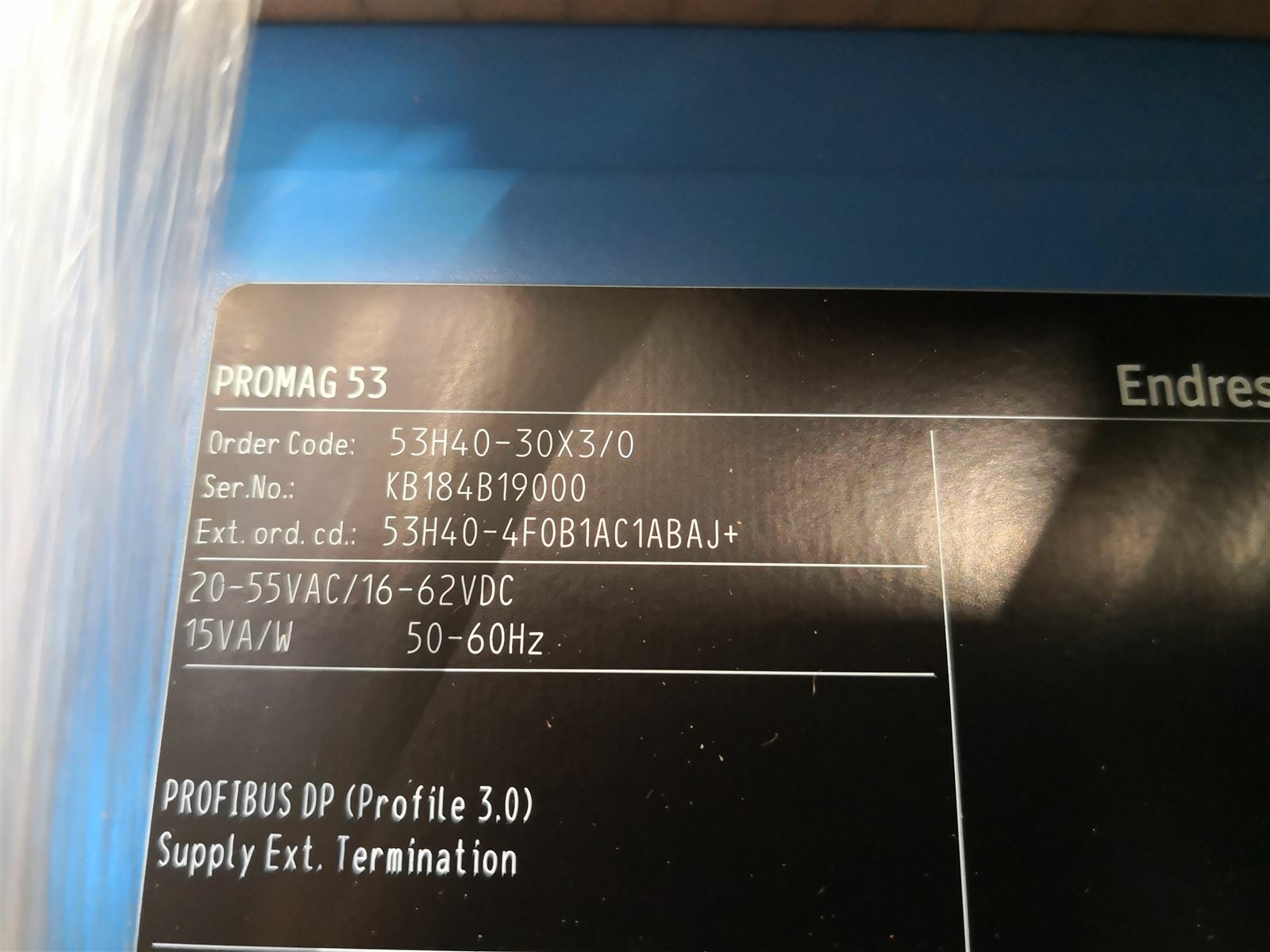 Endress + Hauser Promag 53H40-30X3/0 Flow Meter