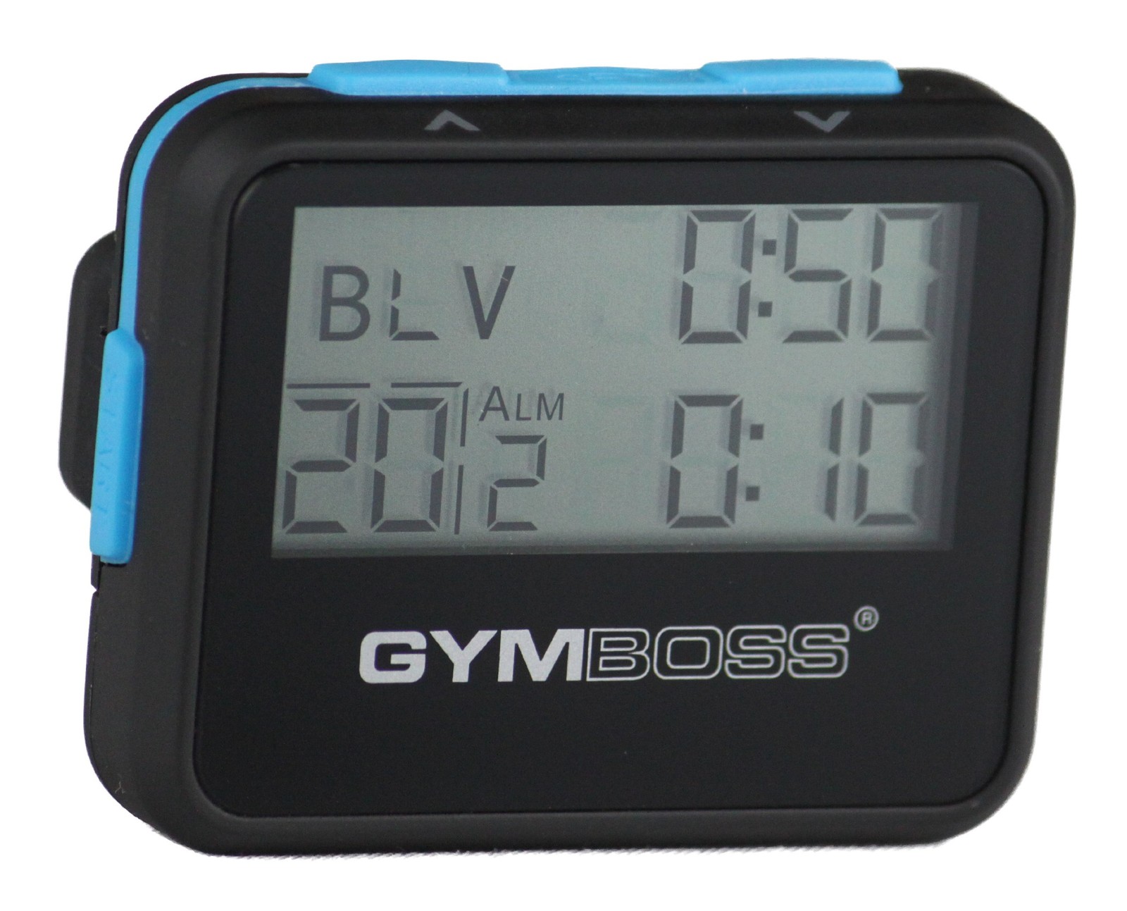 Gymboss Interval Timer & Stopwatch - Black/Blue Softcoat Fitness Tool