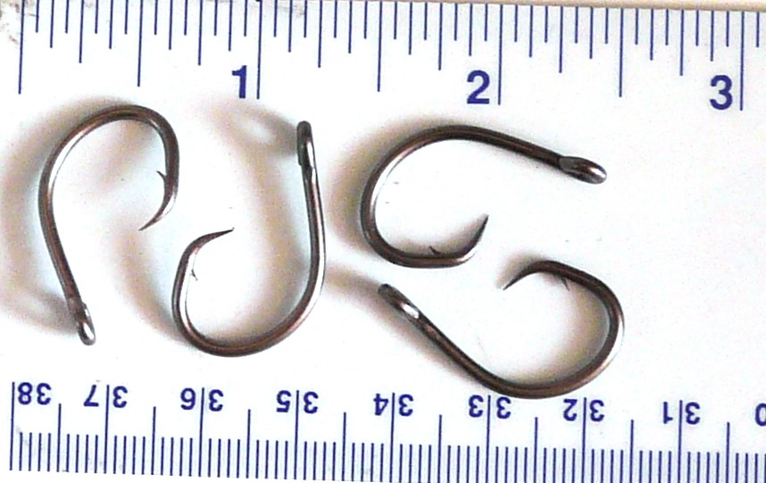 100 GT 2X L2004 Offset Circle Fish Fishing Hooks size 1/0 - 100 hooks L2004