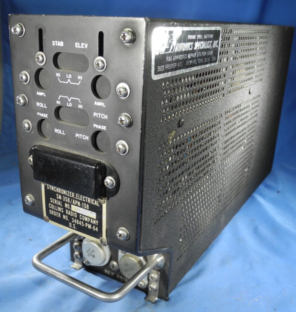 Collins Radio Synchronizer, Electrical SN-358/APN-158 Serial #166