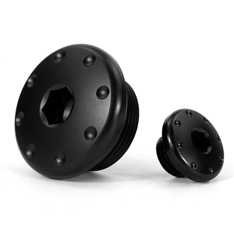CNC Engine Plugs Aftermarket Fit For HONDA CRF300L Rally / ABS 2021-2022 Black