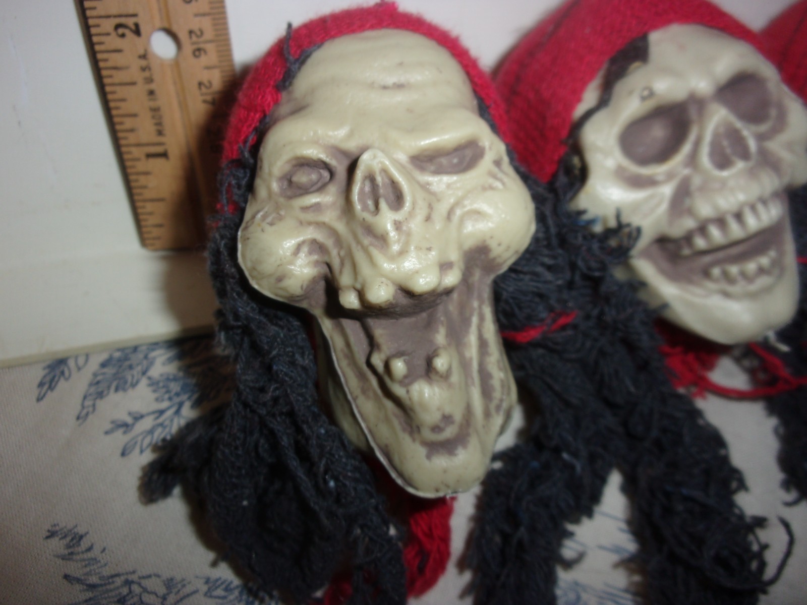 Set of 5 Different PIrate Skeleton Heads