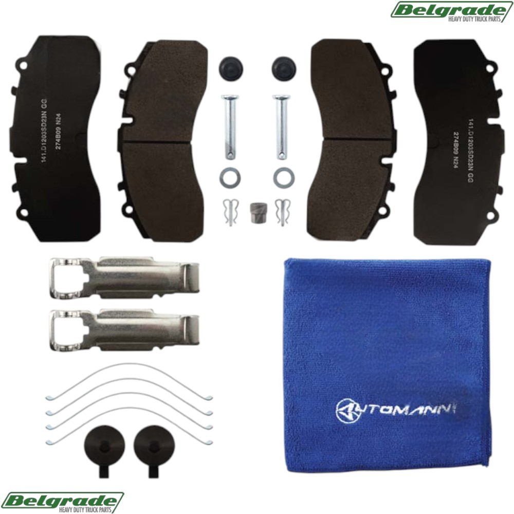 141.D1203SD23N Air Disc Brake Pad Set 23K Replaces D1203, K109318