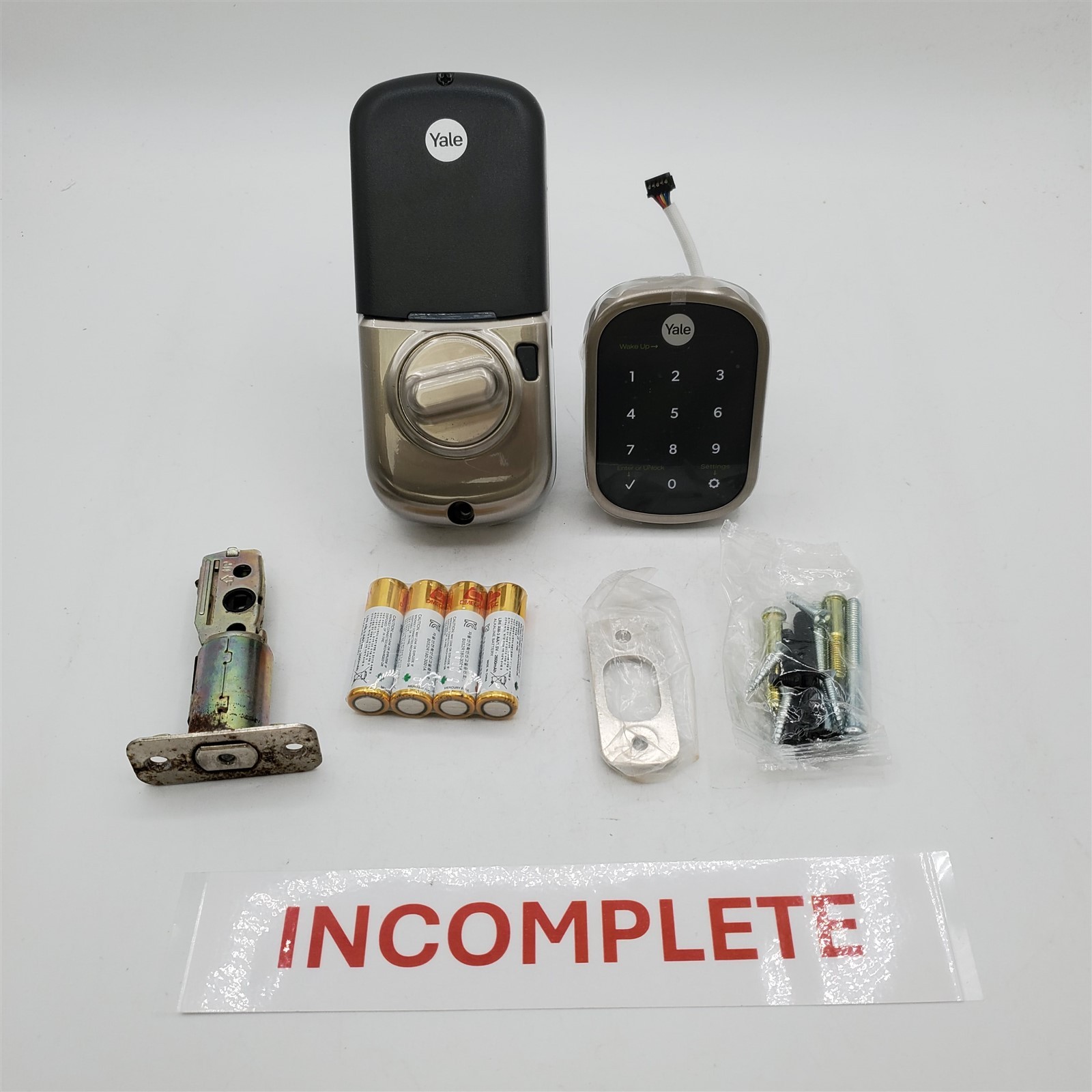 Yale Security SL Deadbolt Smart Lock, Satin Nickel Keyless Entry Lock *READ*