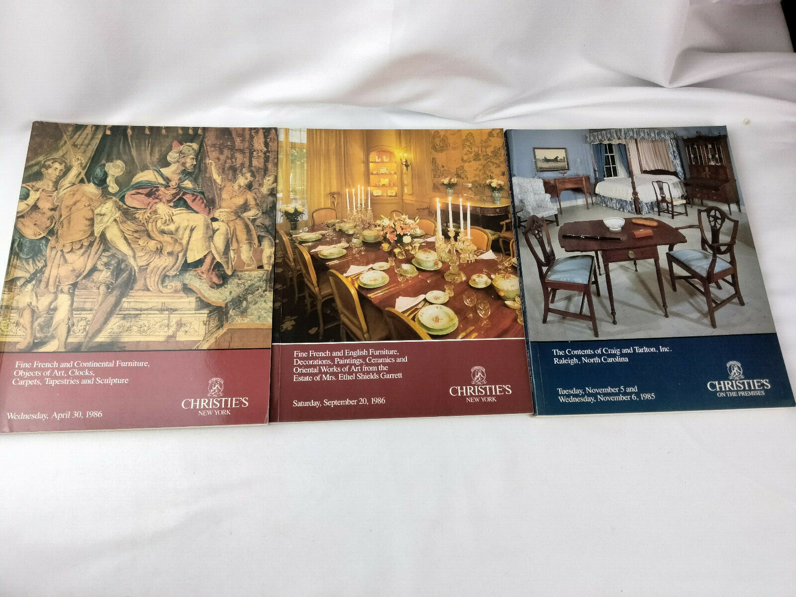 3 - 1986 - Christie's New York - Furniture, Art, Clocks Catalog Magazine Booklet