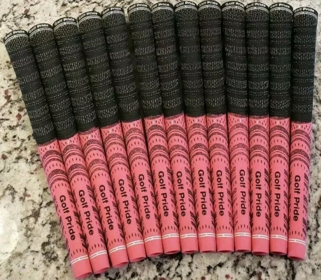 NEW RARE 13 Golf Pride New Decade Multi-Compound Midsize Golf Grips PINK