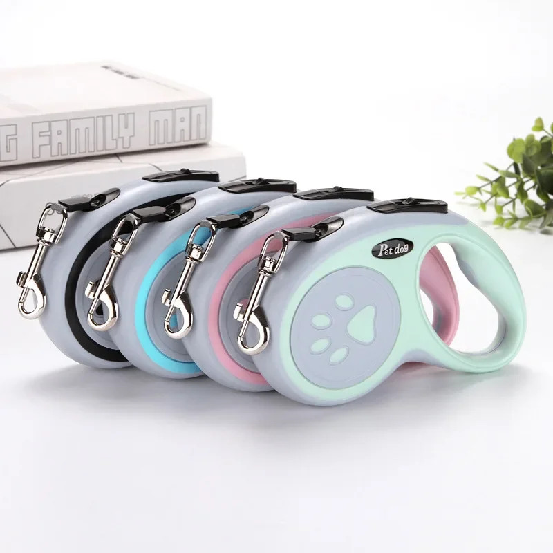 3m 5m Nylon Dog Leash Automatic Retractable Durable Cat Lead Extending Puppy Wal