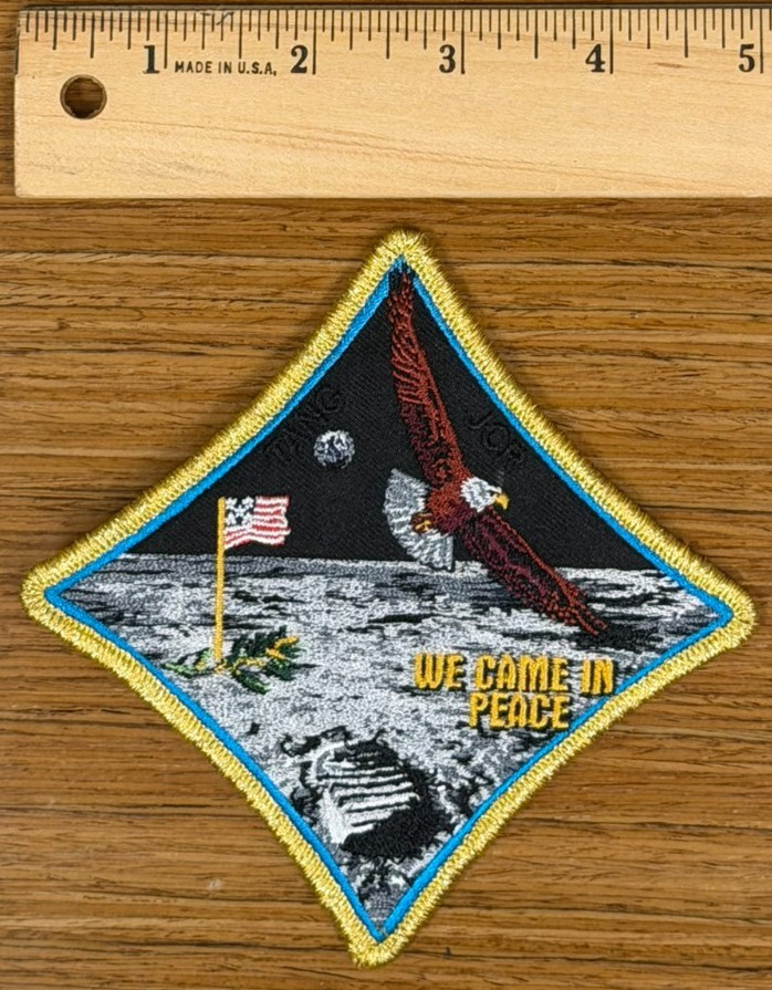 Authentic Apollo 11 Spirit Commemorative 5" Tim Gagnon AB Emblem NASA PATCH