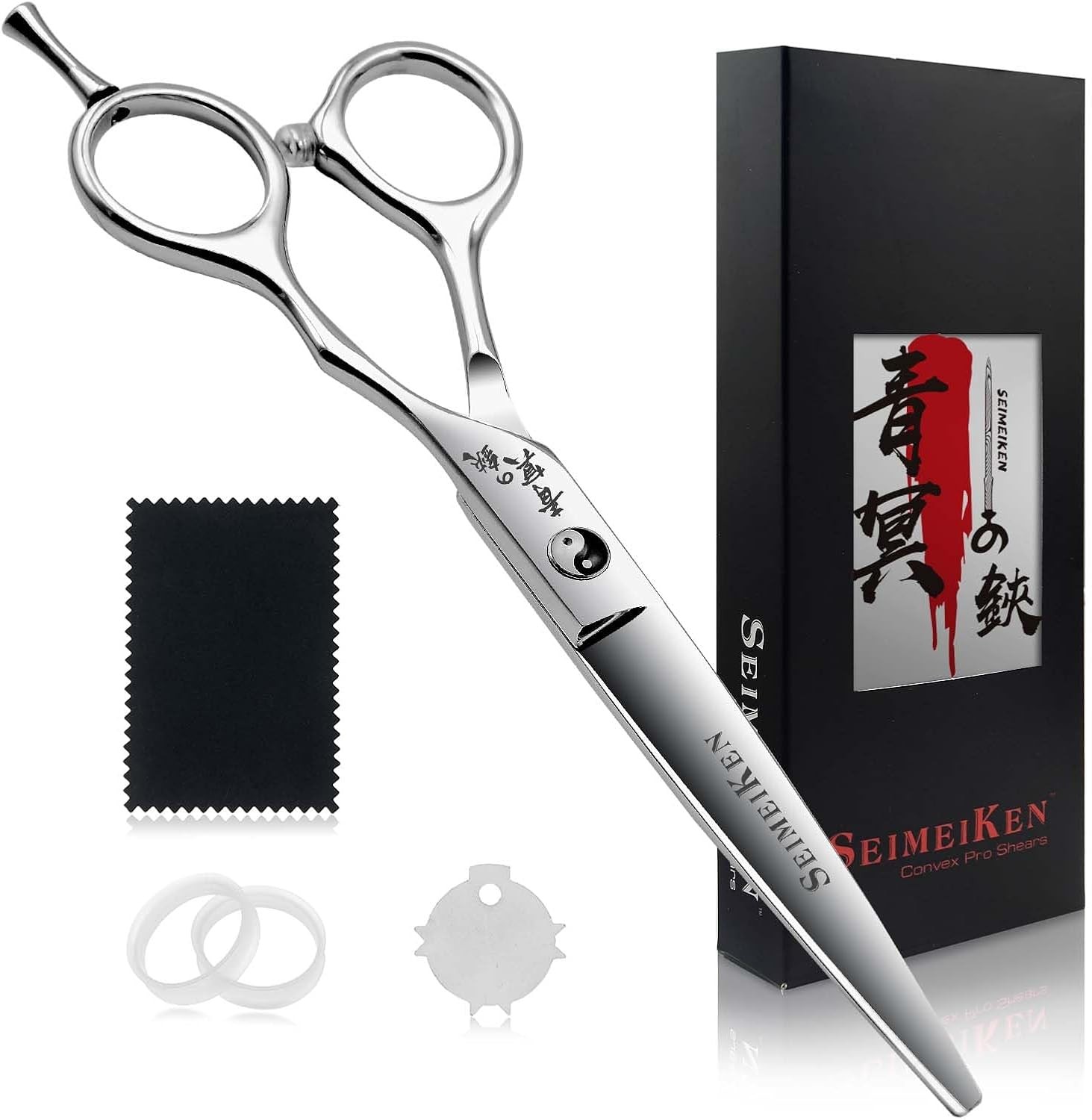 Hair Cutting Scissors Professional - 6” Japanese 440C Stainless Steel Hair