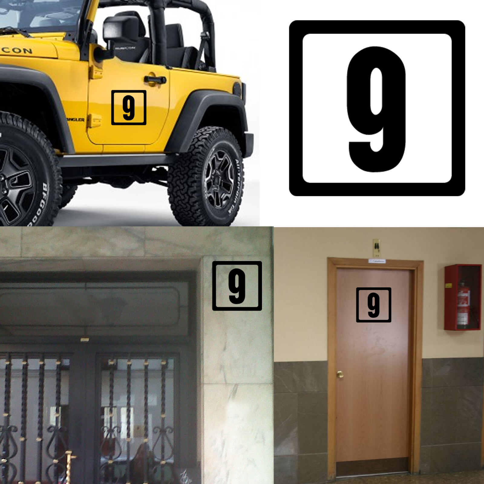 Number 9, Sticker Vinyl Version v3