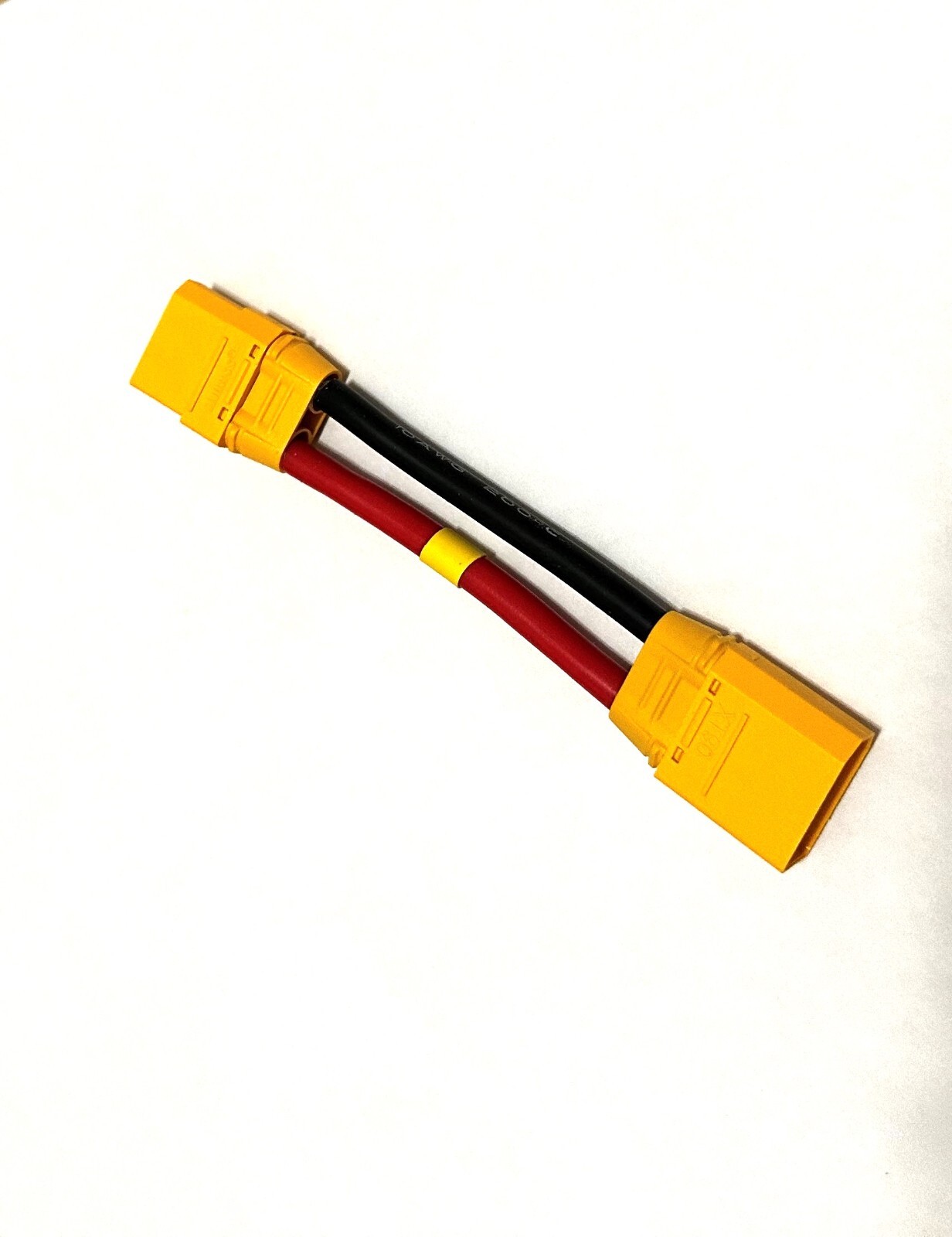 Male XT90 to Female XT90 12, 10 Gauge Length 3",6",12",18",24",36"