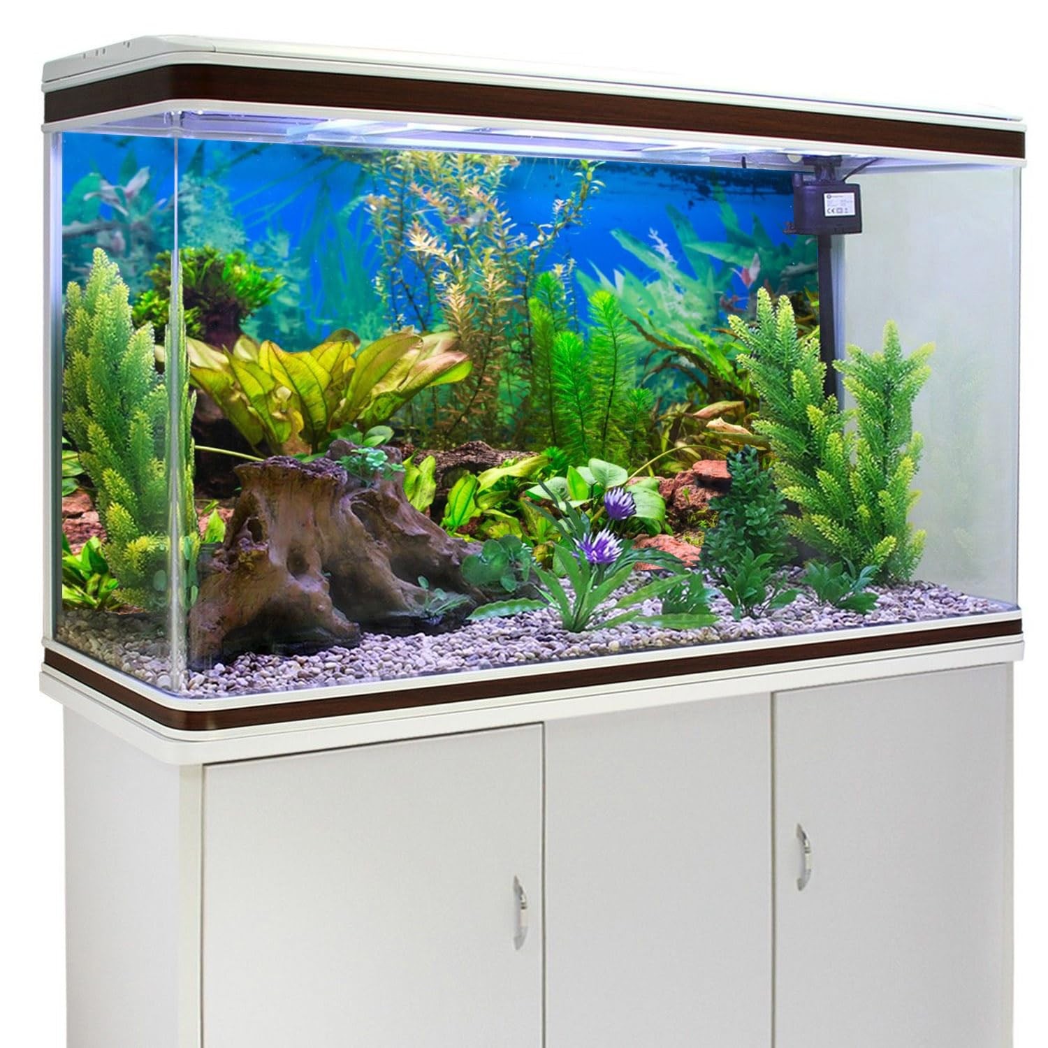 AWERT 48x24 inches Aquarium Background Aquatic Plant River 48x24in/120x60cm
