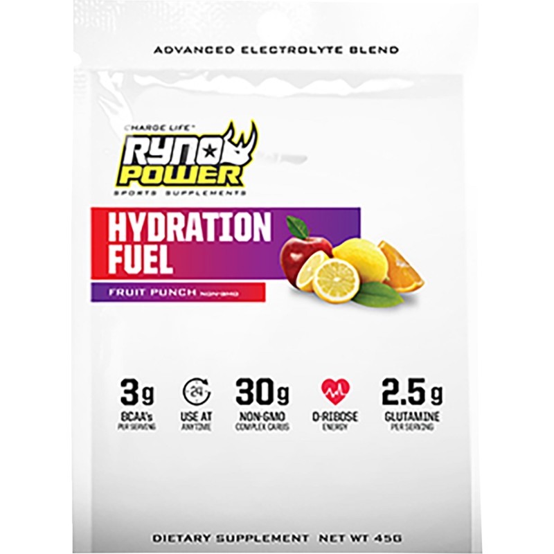 Ryno Power Hydration Fuel Fruit Punch Single Serving Electrolyte Drink