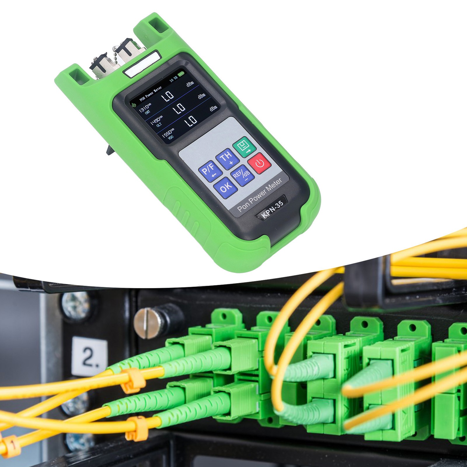 Handheld LED Optical Fiber Power Meter High Accuracy Mulit Function Tester NTH