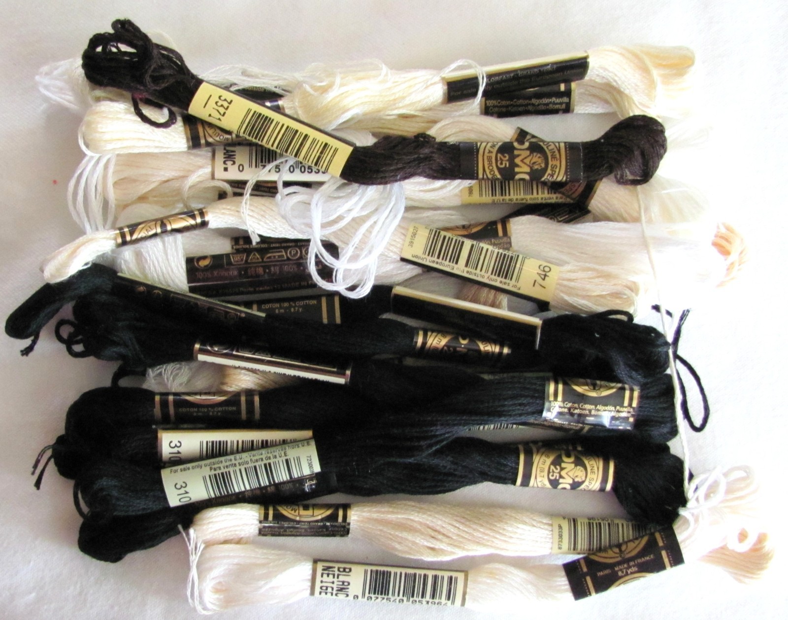 DMC Embroidery Floss Thread 100% Cotton 6 Strands 300+ Skeins (full & partial)